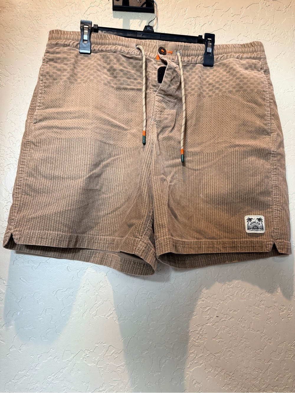 Howler Brothers Tan Corduroy Drawstring Shorts